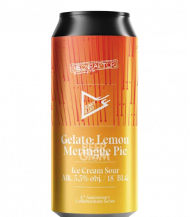 Funky Fluid / Neon Raptor Gelato: Lemon Meringue Pie CANS 50cl - Beergium