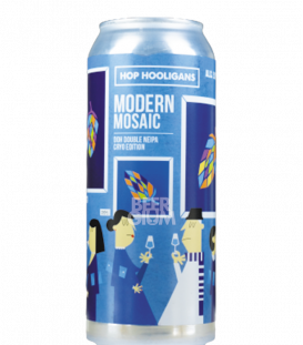 Hop Hooligans Modern Mosaic - Cryo Edition CANS 50cl - BBF 09-08-2021 - Beergium